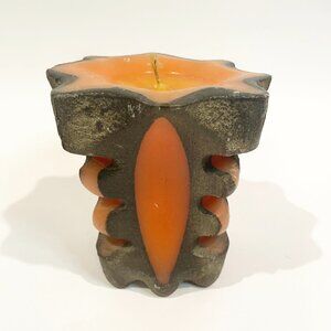 Mantraca Designs Sand Cast Candle 1970s Canada